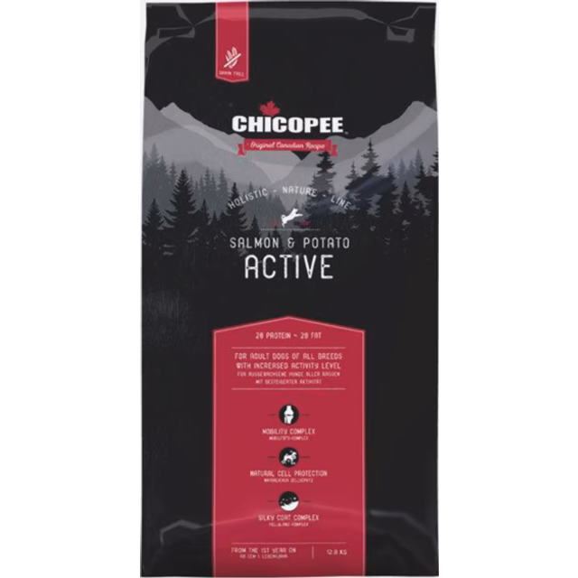 Chicopee Active Laks og Kartoffel hundefoder